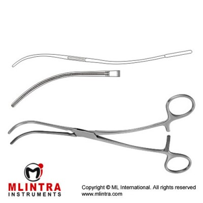 DeBakey-Bahnson Atrauma Aneurysm Clamp Stainless Steel, 25.5 cm - 10"